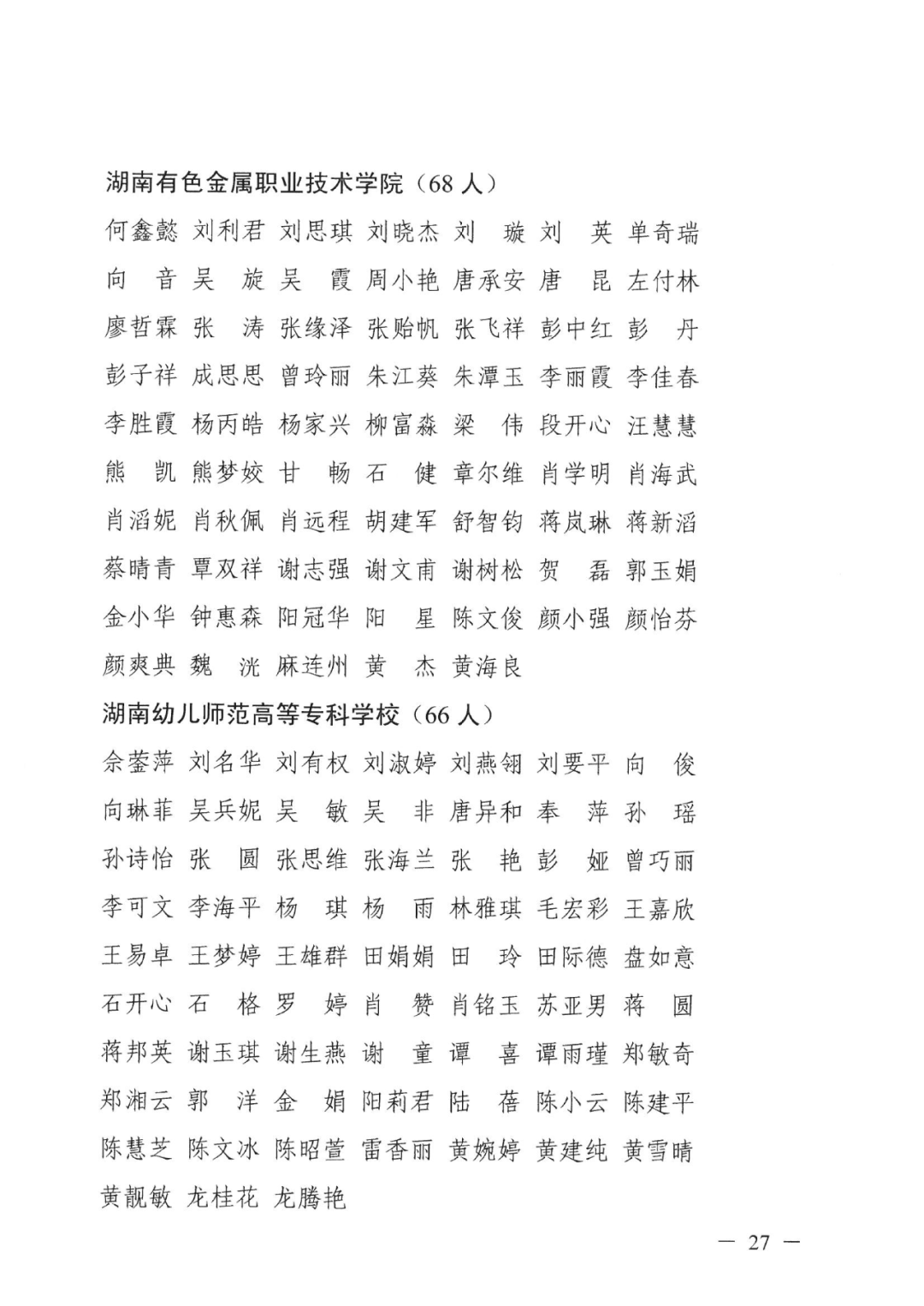 2022年湖南“專升本” 省內(nèi)生源建檔立卡畢業(yè)生報(bào)考資格審核結(jié)果的公示(圖27)