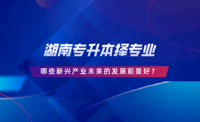 湖南專升本擇專業(yè)，哪些新興產(chǎn)業(yè)未來的發(fā)展前景好.png