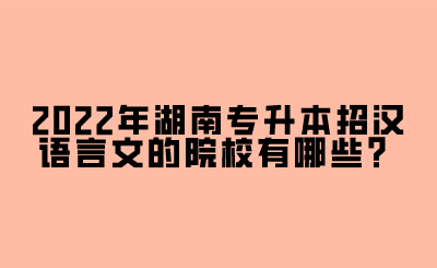 2022年湖南專升本招漢語(yǔ)言文的院校有哪些？.png