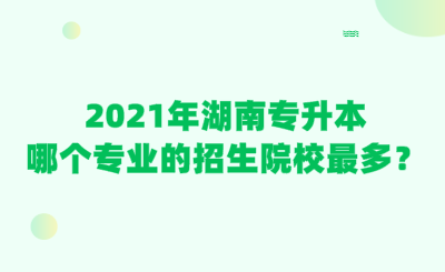 2021年湖南專升本哪個(gè)專業(yè)的招生院校最多？.png