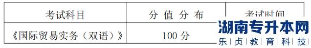 湖南信息學院專升本考試科目、分值分布及考試時間