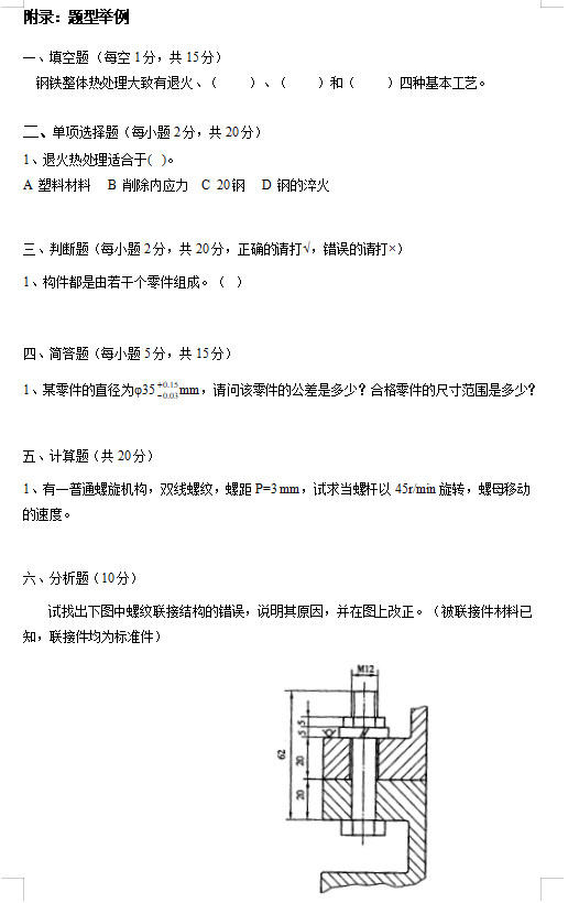 2023年懷化學(xué)院專升本《機械基礎(chǔ)》考試大綱