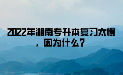 2022年湖南專升本復(fù)習(xí)太慢，因?yàn)槭裁矗?圖1)