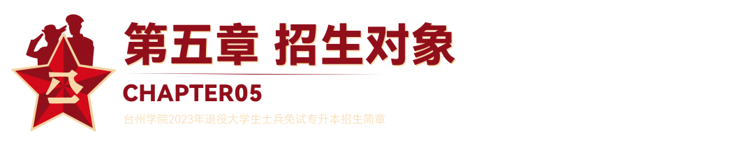 2023年臺州學院退役大學生士兵免試專升本招生簡章(圖13)